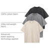 image:imageFlygo 3 Pack Mens Oversized T Shirts Summer Cotton Washed Baggy TeeBlackgreybeige