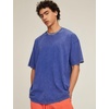 image:imageFlygo 3 Pack Mens Oversized T Shirts Summer Cotton Washed Baggy TeeBlackgreyblue