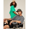 image:imageFlygo 3 Pack Mens Oversized T Shirts Summer Cotton Washed Baggy TeeBlackgreygreen