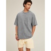 image:imageFlygo 3 Pack Mens Oversized T Shirts Summer Cotton Washed Baggy TeeBlackgreylightkhaki