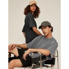 image:imageFlygo 3 Pack Mens Oversized T Shirts Summer Cotton Washed Baggy TeeBlackgreyolivegreen