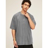 image:imageFlygo 3 Pack Mens Oversized T Shirts Summer Cotton Washed Baggy TeeGreygreygrey