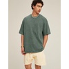 image:imageFlygo 3 Pack Mens Oversized T Shirts Summer Cotton Washed Baggy TeeGreykhakiarmygreen