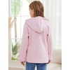 image:imageFlygo Girls Fleece Jacket Sherpa Lined Hoodie Horn Button Duffle CoatPink