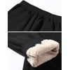image:imageFlygo Mens Fleece Lined Sherpa Sweatpants Winter Warm Active Jogger Pants2 Blue Ribbed Bottom