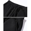 image:imageFlygo Mens Fleece Lined Sherpa Sweatpants Winter Warm Active Jogger Pants2 Dark Grey Ribbed Bottom