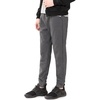 image:imageFlygo Mens Fleece Lined Sherpa Sweatpants Winter Warm Active Jogger Pants2 Dark Grey Ribbed Bottom