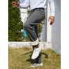 image:imageFlygo Mens Fleece Lined Sherpa Sweatpants Winter Warm Active Jogger PantsAshgreyopen Bottom