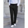 image:imageFlygo Mens Fleece Lined Sherpa Sweatpants Winter Warm Active Jogger PantsBlack Open Bottom