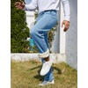 image:imageFlygo Mens Fleece Lined Sherpa Sweatpants Winter Warm Active Jogger PantsBluegreyopen Bottom