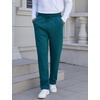 image:imageFlygo Mens Fleece Lined Sherpa Sweatpants Winter Warm Active Jogger PantsLakeblueopen Bottom