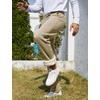 image:imageFlygo Mens Fleece Lined Sherpa Sweatpants Winter Warm Active Jogger PantsNew Khakiopen Bottom