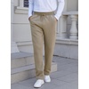 image:imageFlygo Mens Fleece Lined Sherpa Sweatpants Winter Warm Active Jogger PantsNew Khakiopen Bottom