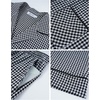 image:imageFlygo Mens Plaid Pajama Sets 2 Piece Button Down Sleepwear with PocketsBlack