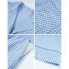 image:imageFlygo Mens Plaid Pajama Sets 2 Piece Button Down Sleepwear with PocketsBlue