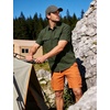 image:imageFlygo Mens Short Sleeve Work Shirts Cotton Button Down Shirt PocketsArmy Green