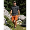 image:imageFlygo Mens Short Sleeve Work Shirts Cotton Button Down Shirt PocketsDark Grey
