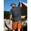 image:imageFlygo Mens Short Sleeve Work Shirts Cotton Button Down Shirt PocketsDark Grey