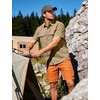image:imageFlygo Mens Short Sleeve Work Shirts Cotton Button Down Shirt PocketsKhaki