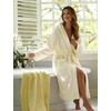 image:imageFlygo Robes for Women Fluffy Fleece Bathrobe Long Shower Bath RobeCream