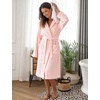 image:imageFlygo Robes for Women Fluffy Fleece Bathrobe Long Shower Bath RobePink