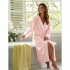 image:imageFlygo Robes for Women Fluffy Fleece Bathrobe Long Shower Bath RobePink