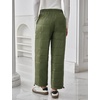 image:imageFlygo Women Winter Pants Lightweight Quilted Puffy Baggy Snow PantsArmy Green