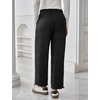 image:imageFlygo Women Winter Pants Lightweight Quilted Puffy Baggy Snow PantsBlack