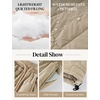 image:imageFlygo Women Winter Pants Lightweight Quilted Puffy Baggy Snow PantsLight Khaki