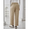 image:imageFlygo Women Winter Pants Lightweight Quilted Puffy Baggy Snow PantsLight Khaki