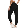 image:imageFlygo Womens Cargo Hiking Pants Casual Athletic Outdoor Workout Joggers SweatpantsBlack
