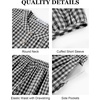 image:imageFlygo Womens Gingham Pajama Set 2 Piece Cotton Pjs Lounge SetsBlack