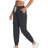 image:imageFlygo Womens Cargo Hiking Pants Casual Athletic Outdoor Workout Joggers SweatpantsDarkgrey