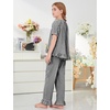 image:imageFlygo Girls Gingham 2 Pieces Outfits Cotton Top Ruffle Pants SetBlack