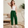 image:imageFlygo Girls Wide Leg Pants Casual Palazzo Trousers with Pockets 514YDarkgreen