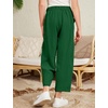 image:imageFlygo Girls Wide Leg Pants Casual Palazzo Trousers with Pockets 514YDarkgreen
