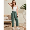 image:imageFlygo Girls Wide Leg Pants Casual Palazzo Trousers with Pockets 514YGreen