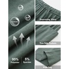 image:imageFlygo Girls Wide Leg Pants Casual Palazzo Trousers with Pockets 514YGreen