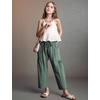 image:imageFlygo Girls Wide Leg Pants Casual Palazzo Trousers with Pockets 514YGreen