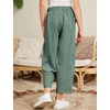 image:imageFlygo Girls Wide Leg Pants Casual Palazzo Trousers with Pockets 514YGreen