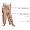 image:imageFlygo Girls Wide Leg Pants Casual Palazzo Trousers with Pockets 514YKhaki