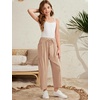 image:imageFlygo Girls Wide Leg Pants Casual Palazzo Trousers with Pockets 514YKhaki