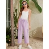 image:imageFlygo Girls Wide Leg Pants Casual Palazzo Trousers with Pockets 514YLightpurple