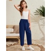 image:imageFlygo Girls Wide Leg Pants Casual Palazzo Trousers with Pockets 514YNavy