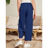 image:imageFlygo Girls Wide Leg Pants Casual Palazzo Trousers with Pockets 514YNavy