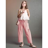 image:imageFlygo Girls Wide Leg Pants Casual Palazzo Trousers with Pockets 514YPink