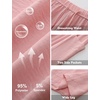 image:imageFlygo Girls Wide Leg Pants Casual Palazzo Trousers with Pockets 514YPink