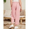 image:imageFlygo Girls Wide Leg Pants Casual Palazzo Trousers with Pockets 514YPink