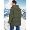 image:imageFlygo Mens Long Parka Winter Coats Heavy Warm Hooded Puffer JacketsArmy Green