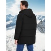 image:imageFlygo Mens Long Parka Winter Coats Heavy Warm Hooded Puffer JacketsBlack